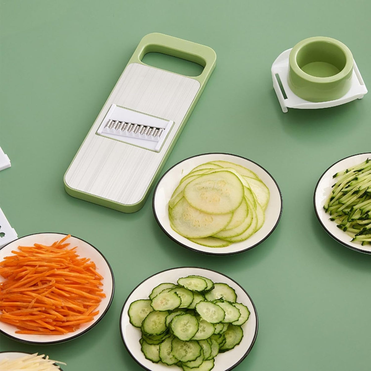 ⏳ FINAL 24 HOURS · 50% OFF🥕 5-in-1 Vegetable Cutter – Slice, Shred & Grate Faster