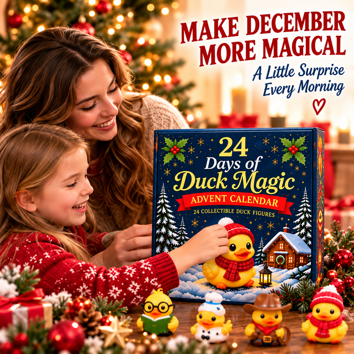 🦆 24-Day Duck Christmas Advent Calendar With 24 Surprise Figures