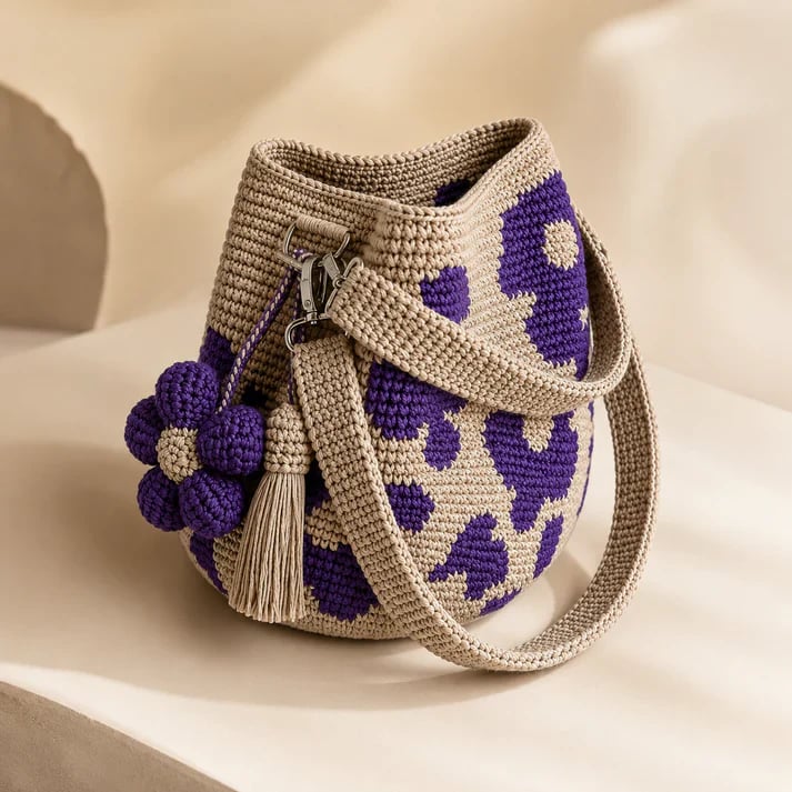 🔥💓LAST DAY 50% OFF ✨Handwoven Flower Bucket Bag