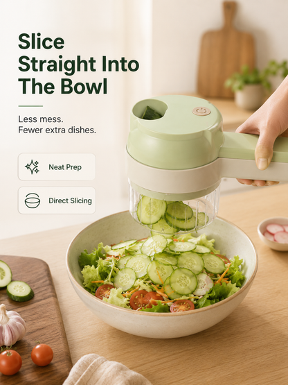 ⏳ FINAL 24 HOURS · 50% OFF 4-in-1 Cordless Electric Vegetable Chopper
