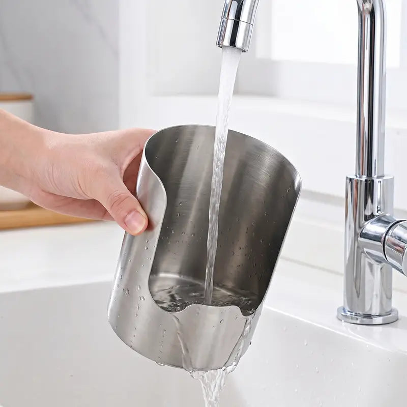 🔥Thickened Stainless Steel Utensil Organizer, Rust Resistant Easy to Clean