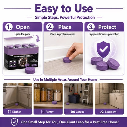 🐭12-Pack Rodent Repellent Balls for Home Kitchen – 🌿 A SCENT BARRIER THEY DON’T WANT TO STICK AROUND