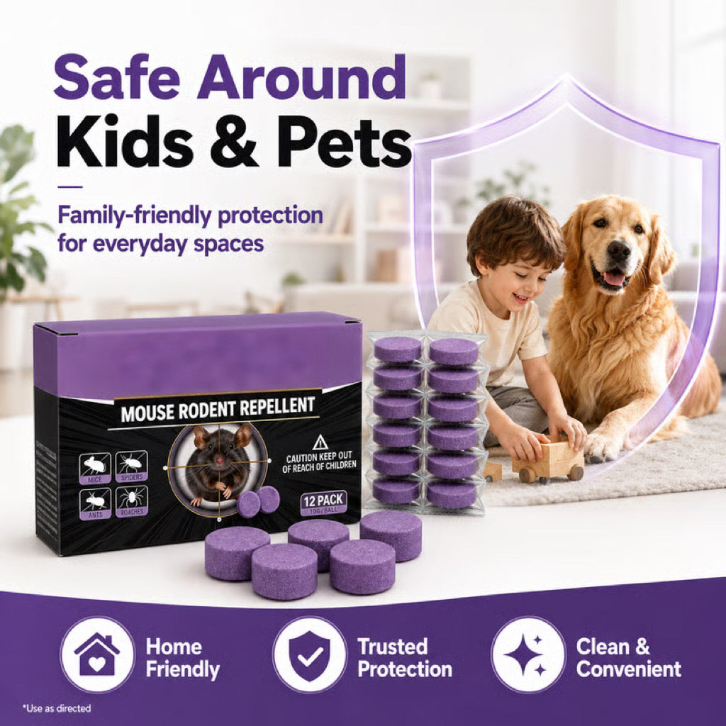 🐭12-Pack Rodent Repellent Balls for Home Kitchen – 🌿 A SCENT BARRIER THEY DON’T WANT TO STICK AROUND