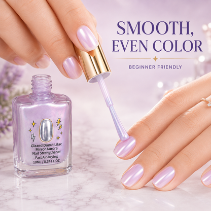 Dropavira® Lilac Glossy Mirror Nail Strengthener