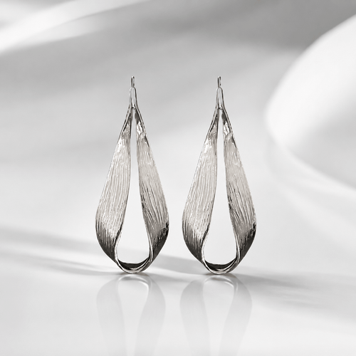 Sculpted Teardrop Statement Earrings