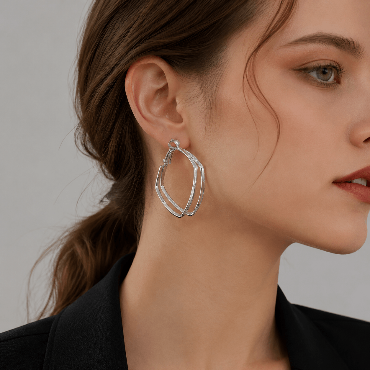 Avery Geometric Square Earrings