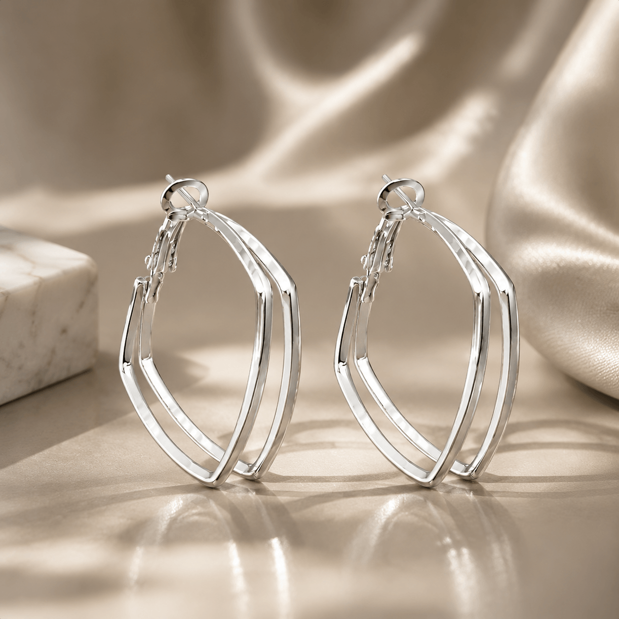 Avery Geometric Square Earrings