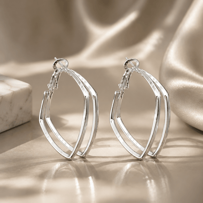 Avery Geometric Square Earrings