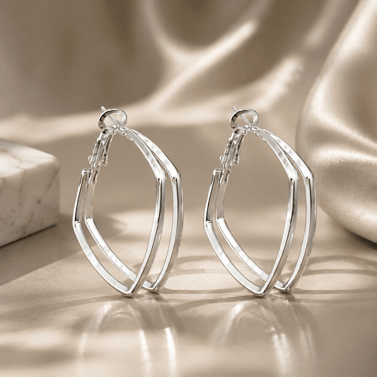 Avery Geometric Square Earrings