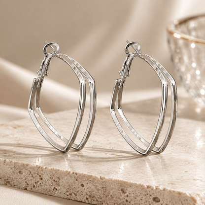 Avery Geometric Square Earrings