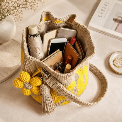 🔥💓LAST DAY 50% OFF ✨Handwoven Flower Bucket Bag