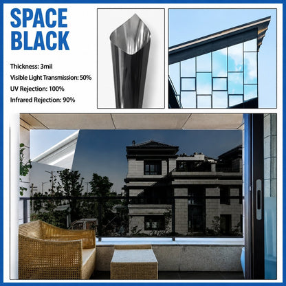 ⏳ FINAL 24 HOURS · 50% OFF✨One-Way Mirror Window Film – Heat Control & UV Protection