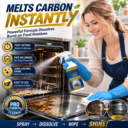 ⏳ FINAL 24 HOURS · 50% OFF🔥 Oven & Cooktop Cleaner Spray – Cut Through Burnt-On Grease