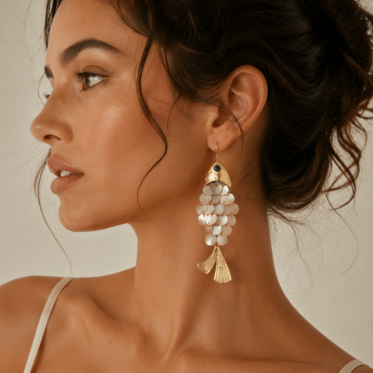Maris Sculptural Fish Earrings