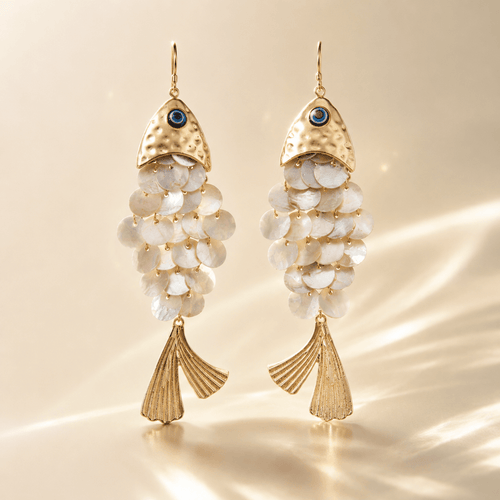 Maris Sculptural Fish Earrings