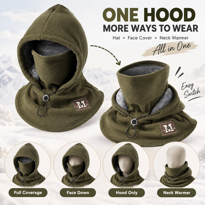 ❄️3-in-1 Winter Fleece Balaclava Hood - 🧣Warm Face, Ear & Neck Cover
