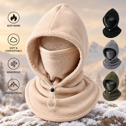 ❄️3-in-1 Winter Fleece Balaclava Hood - 🧣Warm Face, Ear & Neck Cover
