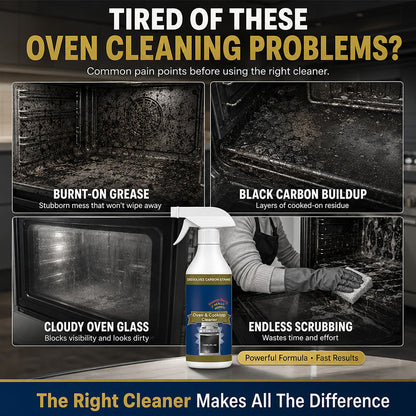 ⏳ FINAL 24 HOURS · 50% OFF🔥 Oven & Cooktop Cleaner Spray – Cut Through Burnt-On Grease
