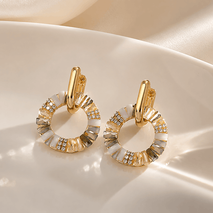 Aurelia Crystal Hoop Earrings