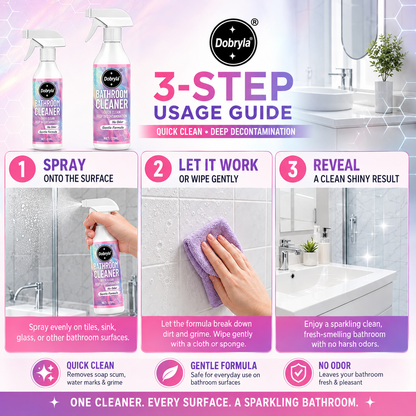 ⏳ FINAL 24 HOURS · 50% OFF🍄 Mold & Grime Gone Fast – Powerful Bathroom Cleaning Spray