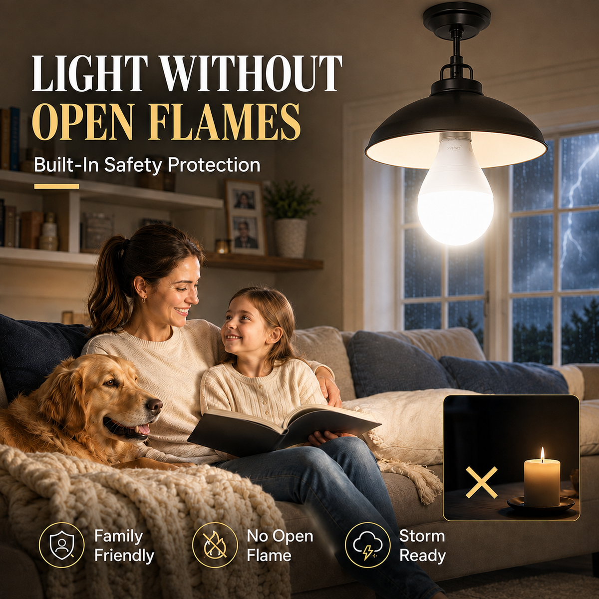 💡Rechargeable Emergency Light Bulbs – Stay Lit During Outages