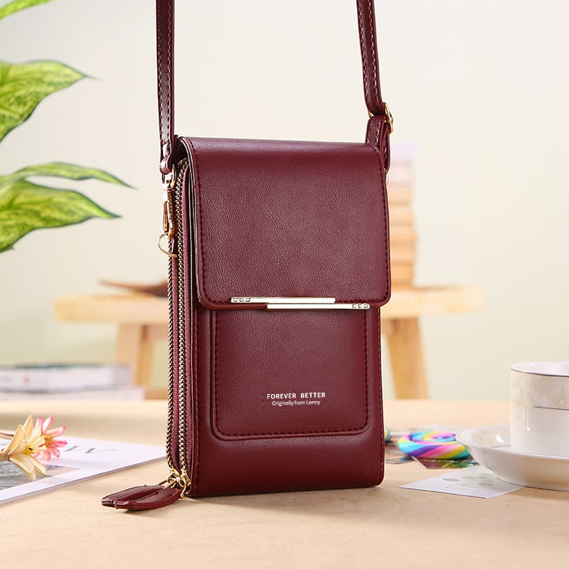 Dobryla®💞LAST DAY 50% OFF ✨👜📱Simple and elegant women's touchscreen crossbody phone wallet