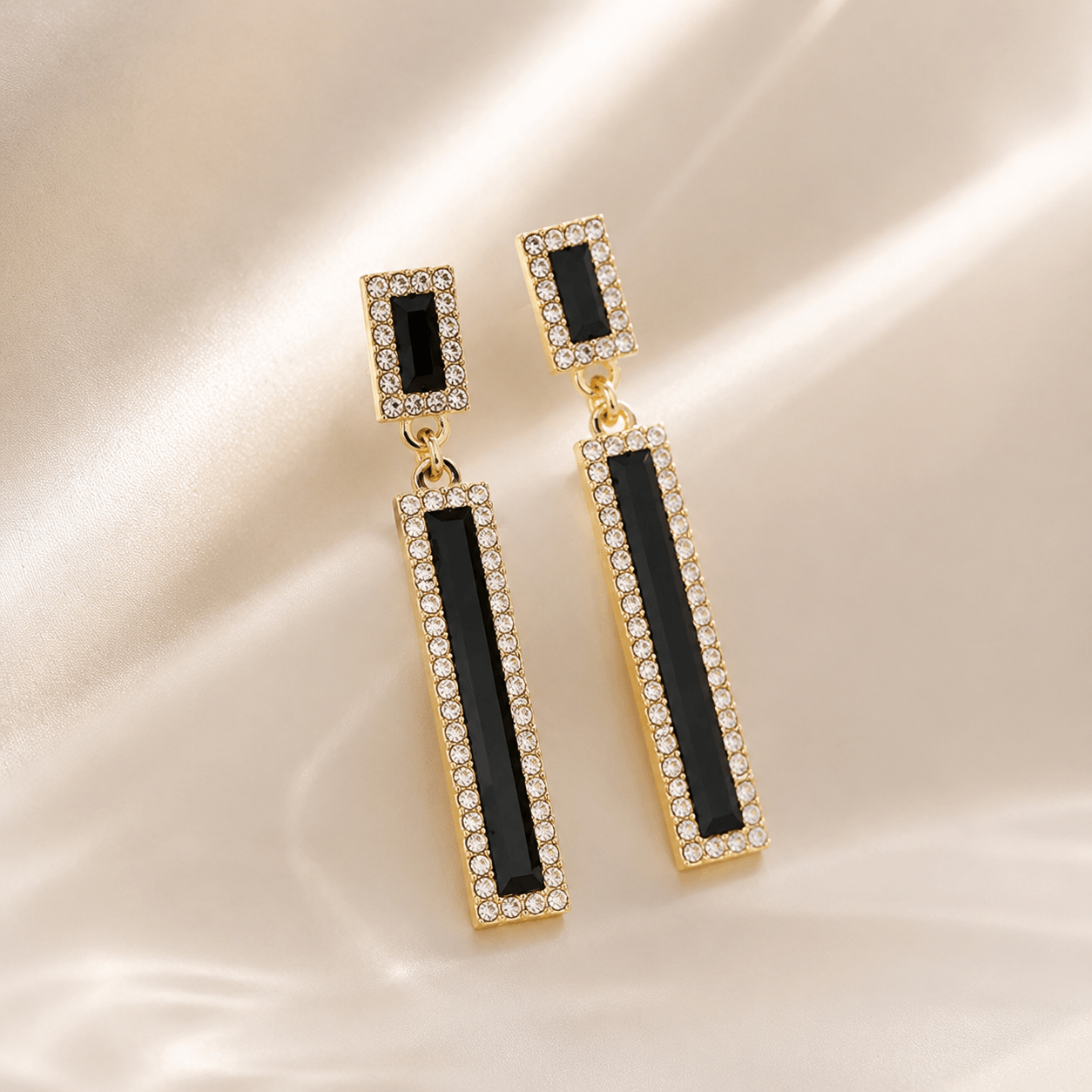 Noiré Geometric Drop Earrings