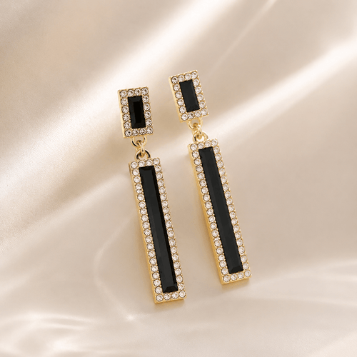 Noiré Geometric Drop Earrings