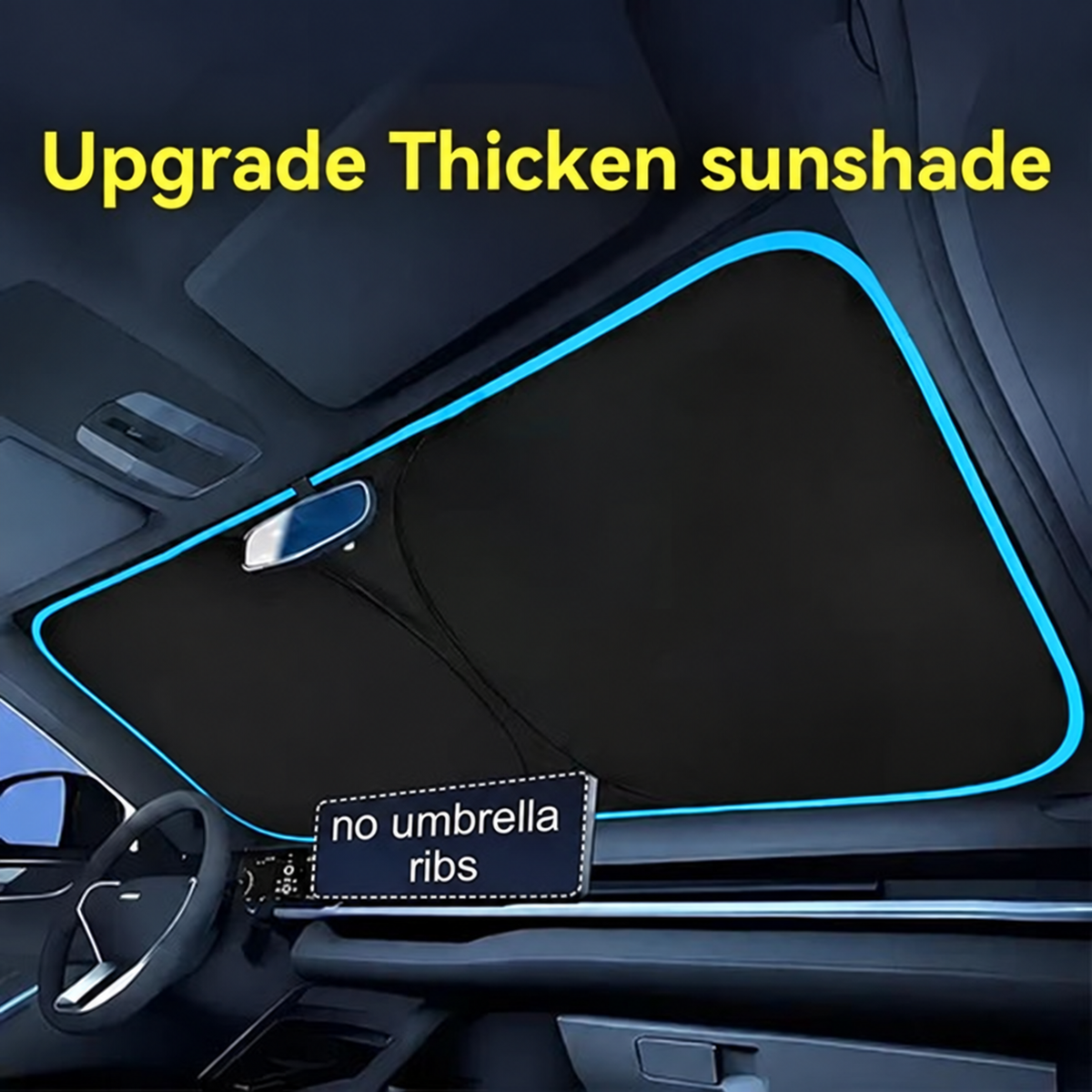 ⏳ FINAL 24 HOURS · 50% OFF🚗Portable Heat-Insulating Vehicle Sunshade, Upgraded Thickened Front Window Sun Shade