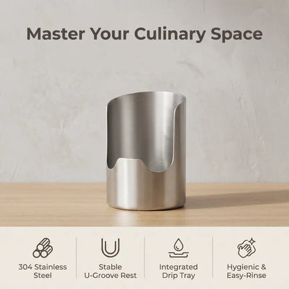 ✨LAST DAY 70% OFF ✨Thickened Stainless Steel Utensil Organizer, Rust Resistant Easy to Clean