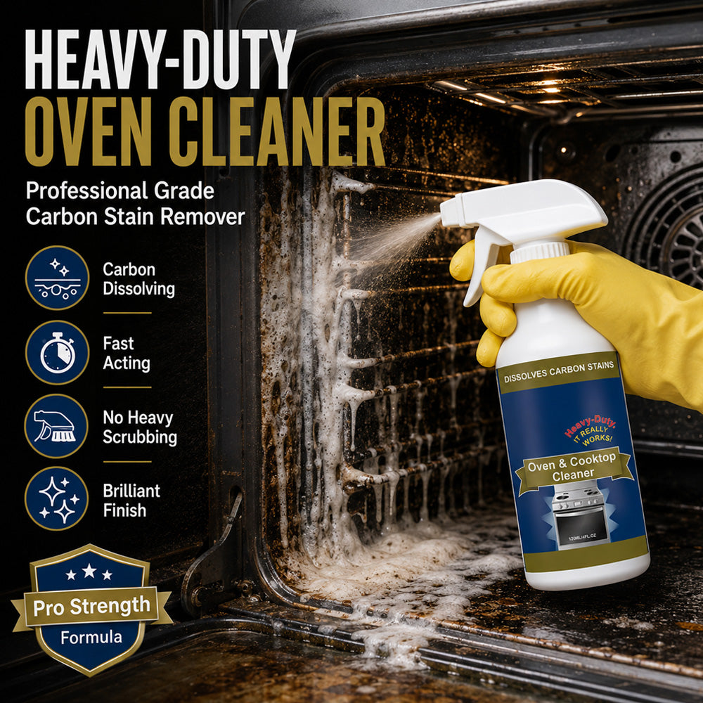 ⏳ FINAL 24 HOURS · 50% OFF🔥 Oven & Cooktop Cleaner Spray – Cut Through Burnt-On Grease