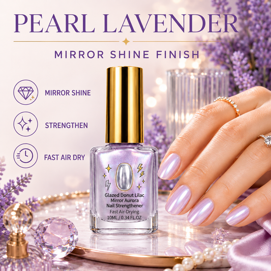 Dropavira® Lilac Glossy Mirror Nail Strengthener