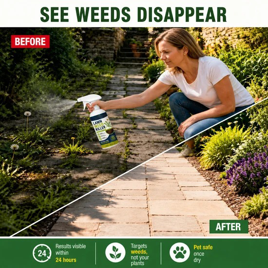 ⏳ FINAL 24 HOURS · 50% OFF🌿 Lawn Weed Killer – Fast & Easy Weed Removal