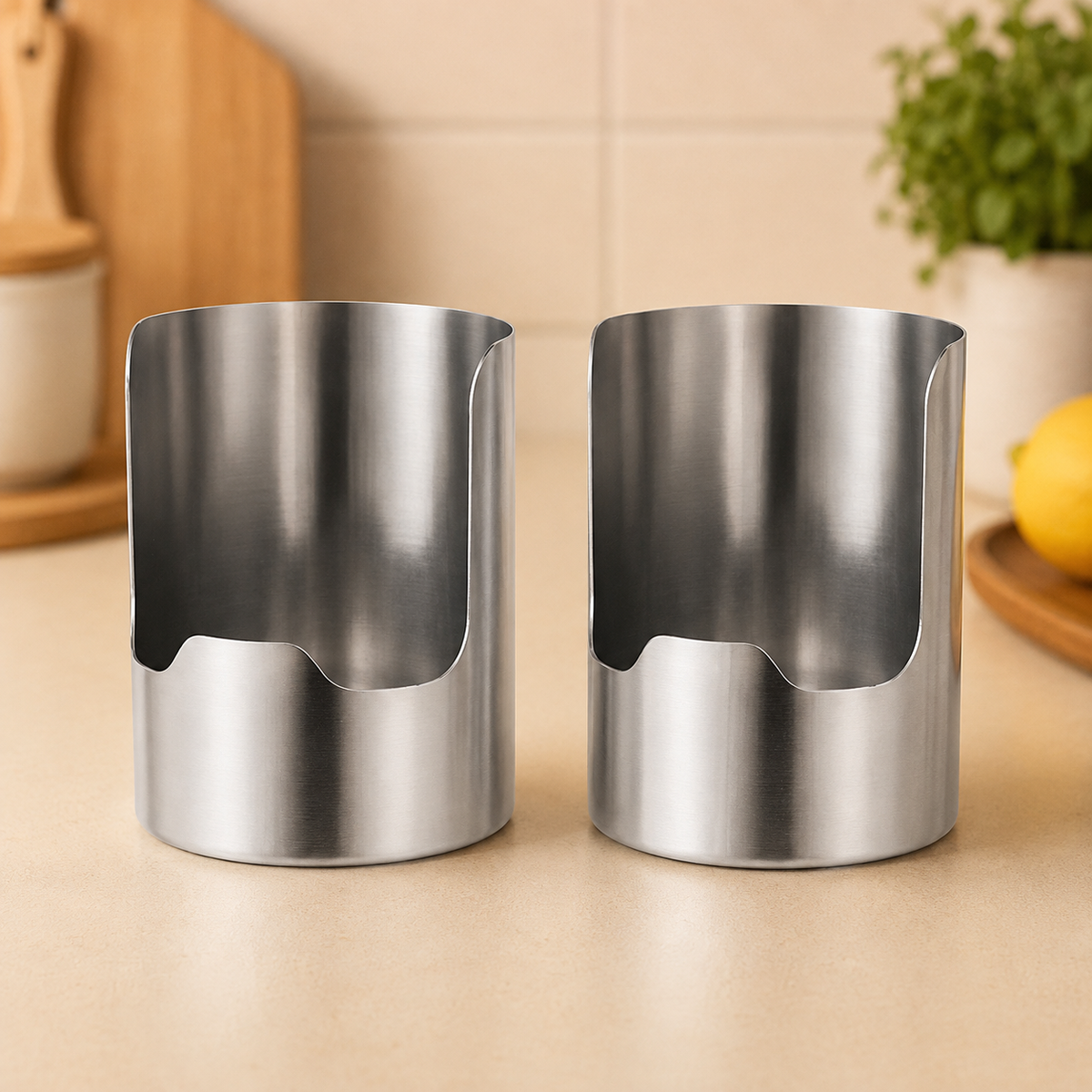 🔥Thickened Stainless Steel Utensil Organizer, Rust Resistant Easy to Clean