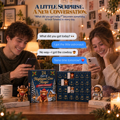 🐮 24 Days Highland Cow Advent Calendar With 24 Mini Surprises