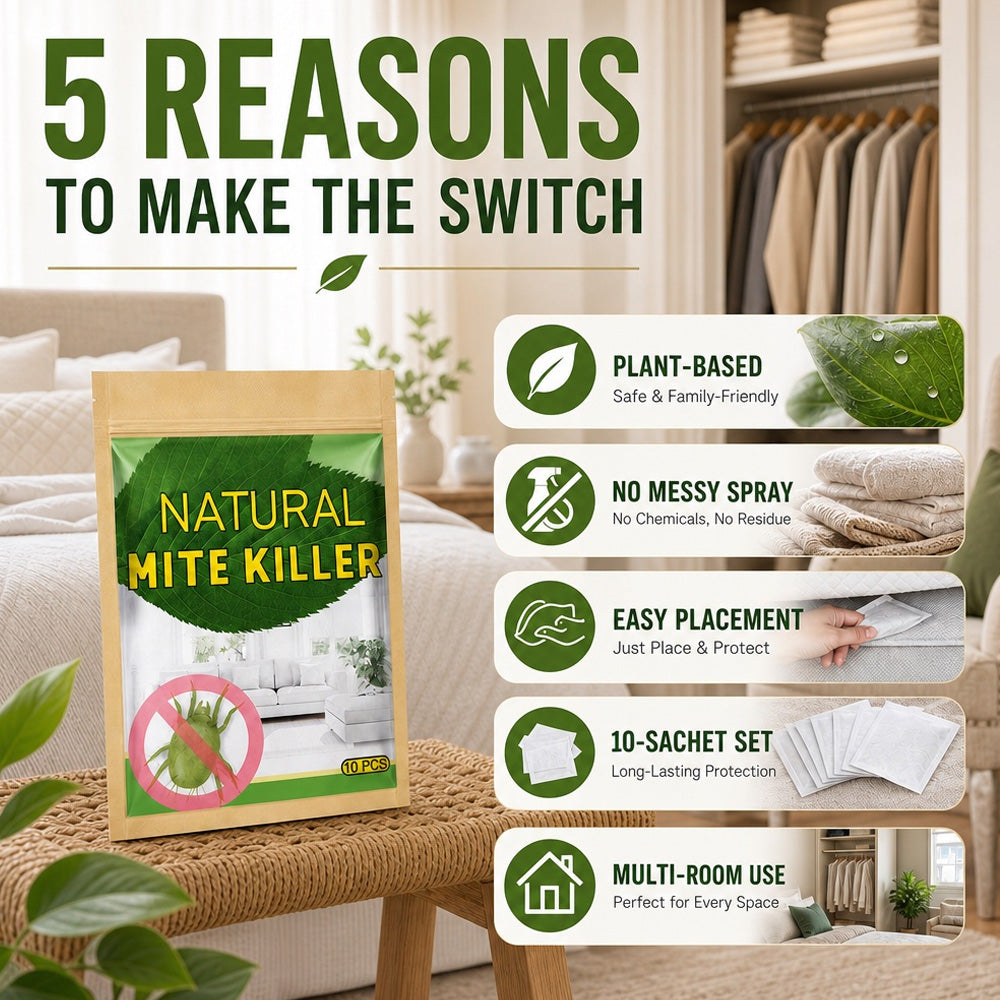 ⏳ FINAL 24 HOURS · 50% OFF🌿 Bed Bug & Dust Mite Repellent Sachets – Just Place and Leave