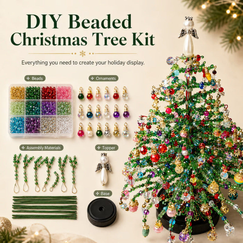 🎄 DIY Beaded Christmas Tree Kit – 5 Unique Styles