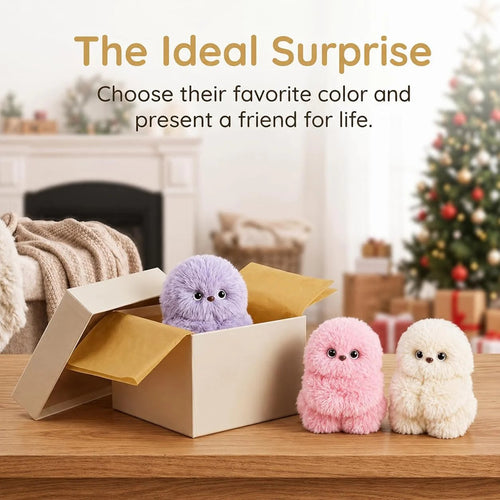 👀💕LAST DAY 50% OFF ✨Cute AI shy Emotional companionship robot doll bag charm plush toy👜-It can sing, turn its head, and learn to speak🤖
