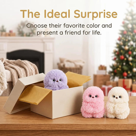 👀💕LAST DAY 50% OFF ✨Cute AI shy Emotional companionship robot doll bag charm plush toy👜-It can sing, turn its head, and learn to speak🤖