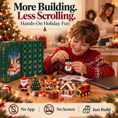 🎅 Christmas Countdown Brick Building Advent Calendar For Families