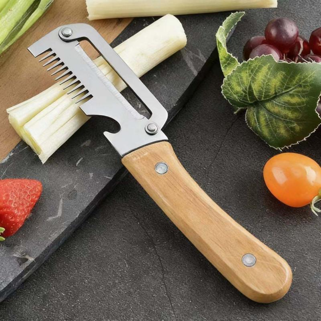 ⏳ FINAL 24 HOURS · 75% OFF ✨3-in-1 Stainless Steel Vegetable Peeler with Wooden Handle & Bottle Opener UPSELL
