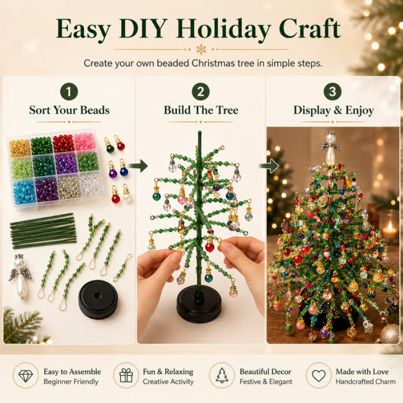 🎄 DIY Beaded Christmas Tree Kit – 5 Unique Styles