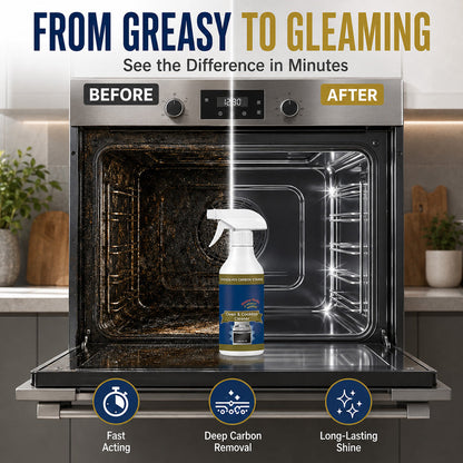 ⏳ FINAL 24 HOURS · 50% OFF🔥 Oven & Cooktop Cleaner Spray – Cut Through Burnt-On Grease