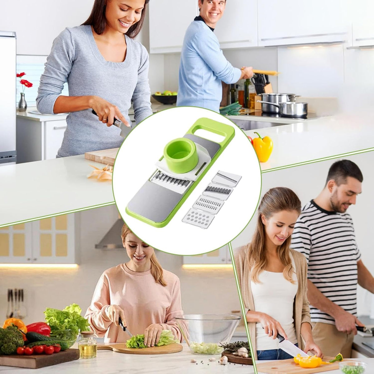 ⏳ FINAL 24 HOURS · 50% OFF🥕 5-in-1 Vegetable Cutter – Slice, Shred & Grate Faster