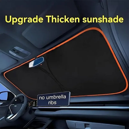 🔥LAST DAY 50% OFF ✨ Portable Heat-Insulating Vehicle Sunshade, Upgraded Thickened Front Window Sun Shade