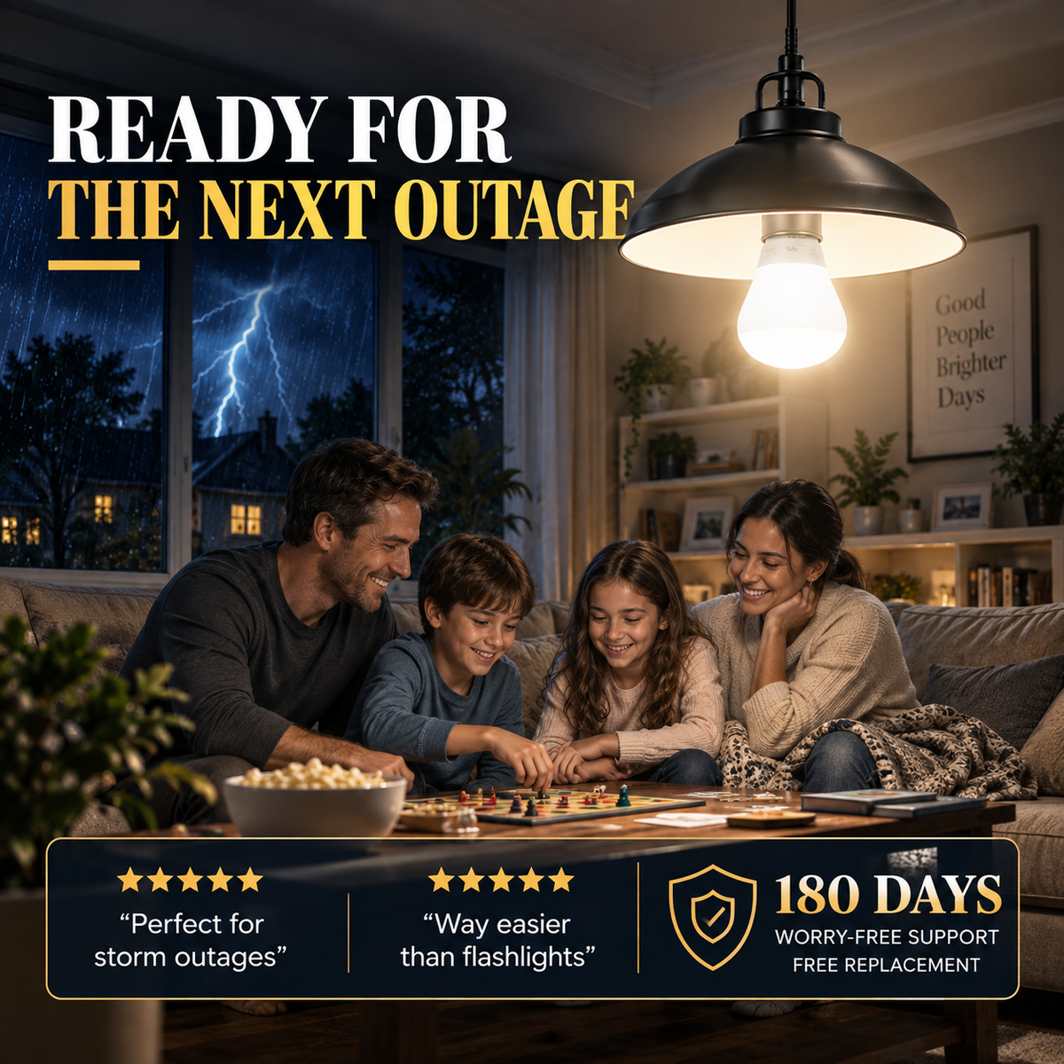 💡Rechargeable Emergency Light Bulbs – Stay Lit During Outages