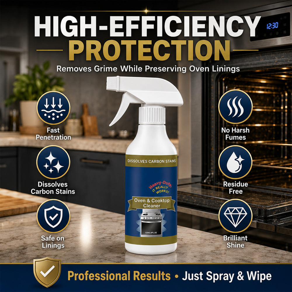 ⏳ FINAL 24 HOURS · 50% OFF🔥 Oven & Cooktop Cleaner Spray – Cut Through Burnt-On Grease