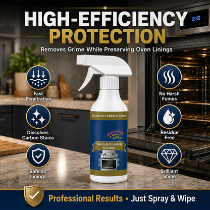 ⏳ FINAL 24 HOURS · 50% OFF🔥 Oven & Cooktop Cleaner Spray – Cut Through Burnt-On Grease