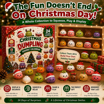 🎄 24 Days of Squishy Surprises Christmas Advent Calendar