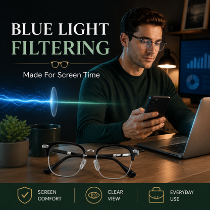 Dropavira® Ultra Light Anti Blue Presbyopic Glasses